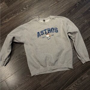 Gray Hello Kitty Astros Sweatshirt